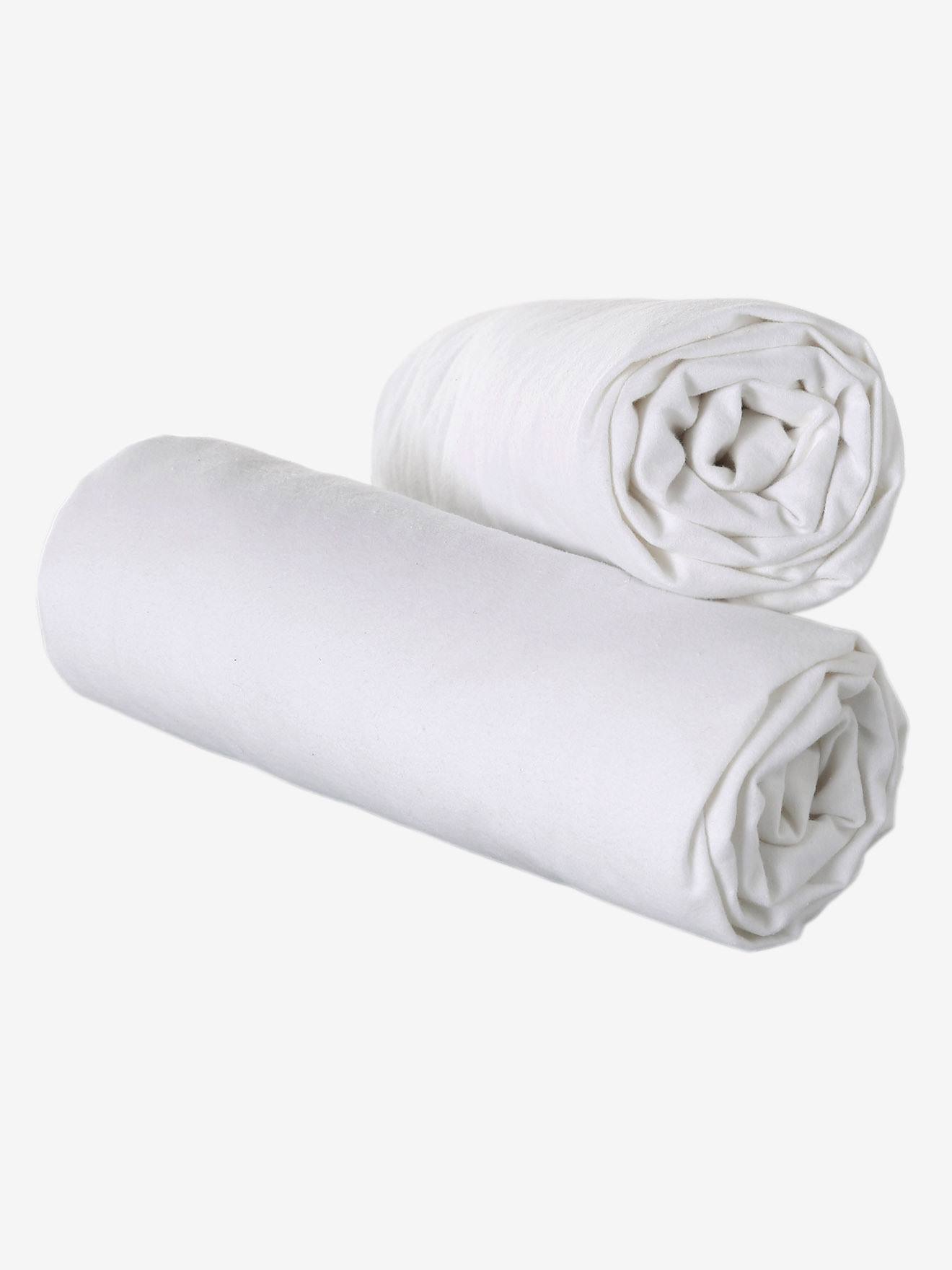 Lot de 2 alèses microfibre ultra absorbantes blanc