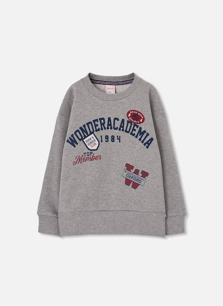 Sweat-shirt molleton garçon imprimé  - vertbaudet enfant