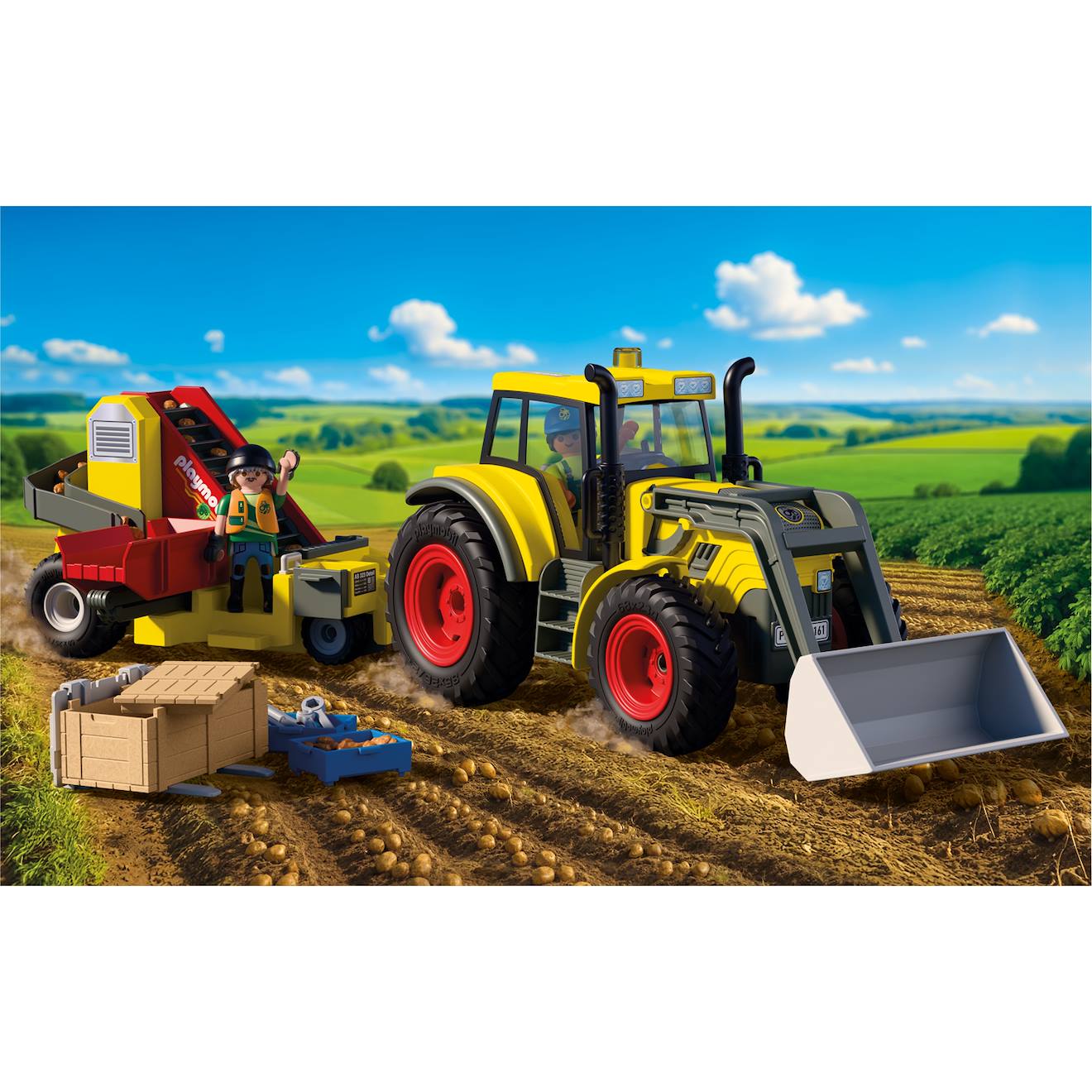 Tracteur Avec Récolteur De Pommes De Terre 72161 Multicolore Tracteur Avec Récolteur De Pommes De Terre 72161 Multicolore