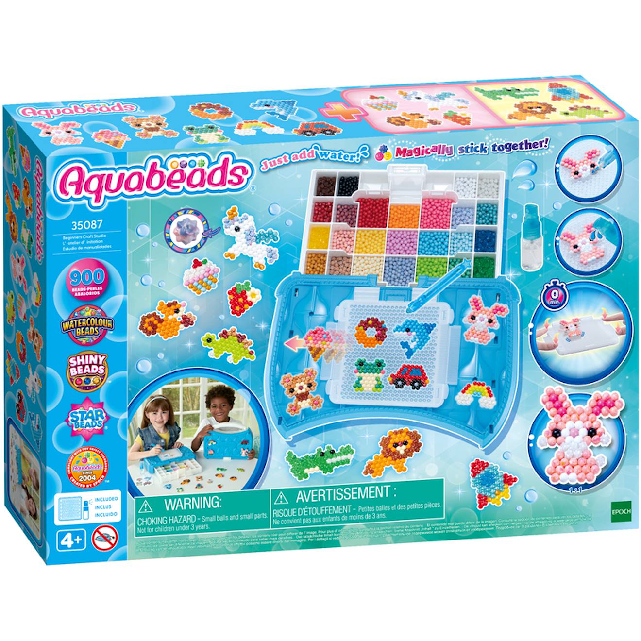 Mallette De Perles À Repasser Enfant Aquabeads 900 Perles Multicolore