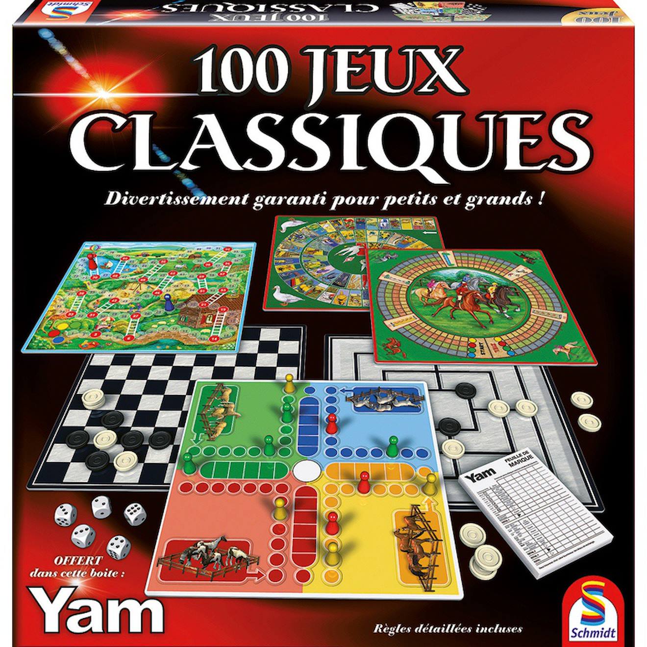 Malette De Jeu 100 Jeux Classiques Multicolore