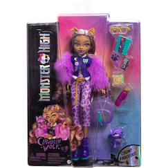 Jouet-Poupée mannequin enfant clawdeen wolf monster high 25cm