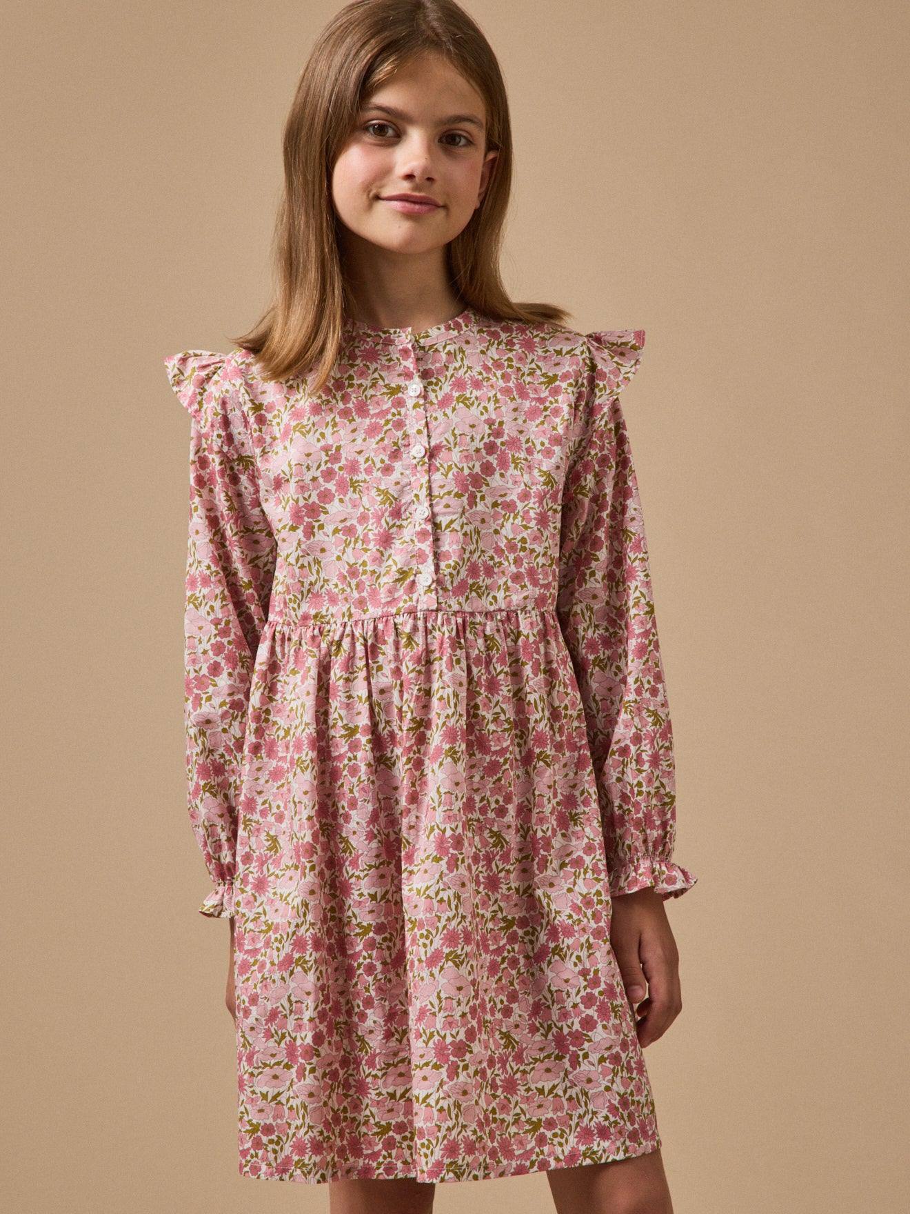 Robe En Tissu Liberty Fille Liberty Poppy And Daisy