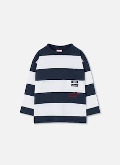 T-shirt en maille garçon rayé  - vertbaudet enfant