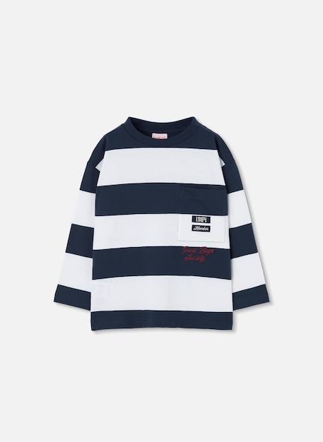 T-shirt en maille garçon rayé  - vertbaudet enfant