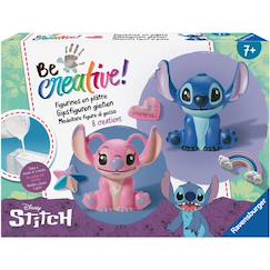 Jouet-Activités artistiques et musicales-Coffret loisirs créatifs enfant lilo et stitch moulage plâtre 5 figurines