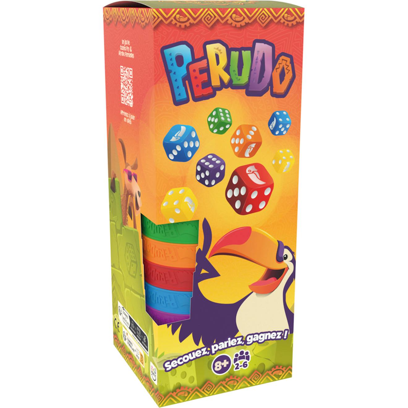 Jeu De Société Enfant Perudo Dés Et Bluff Multicolore