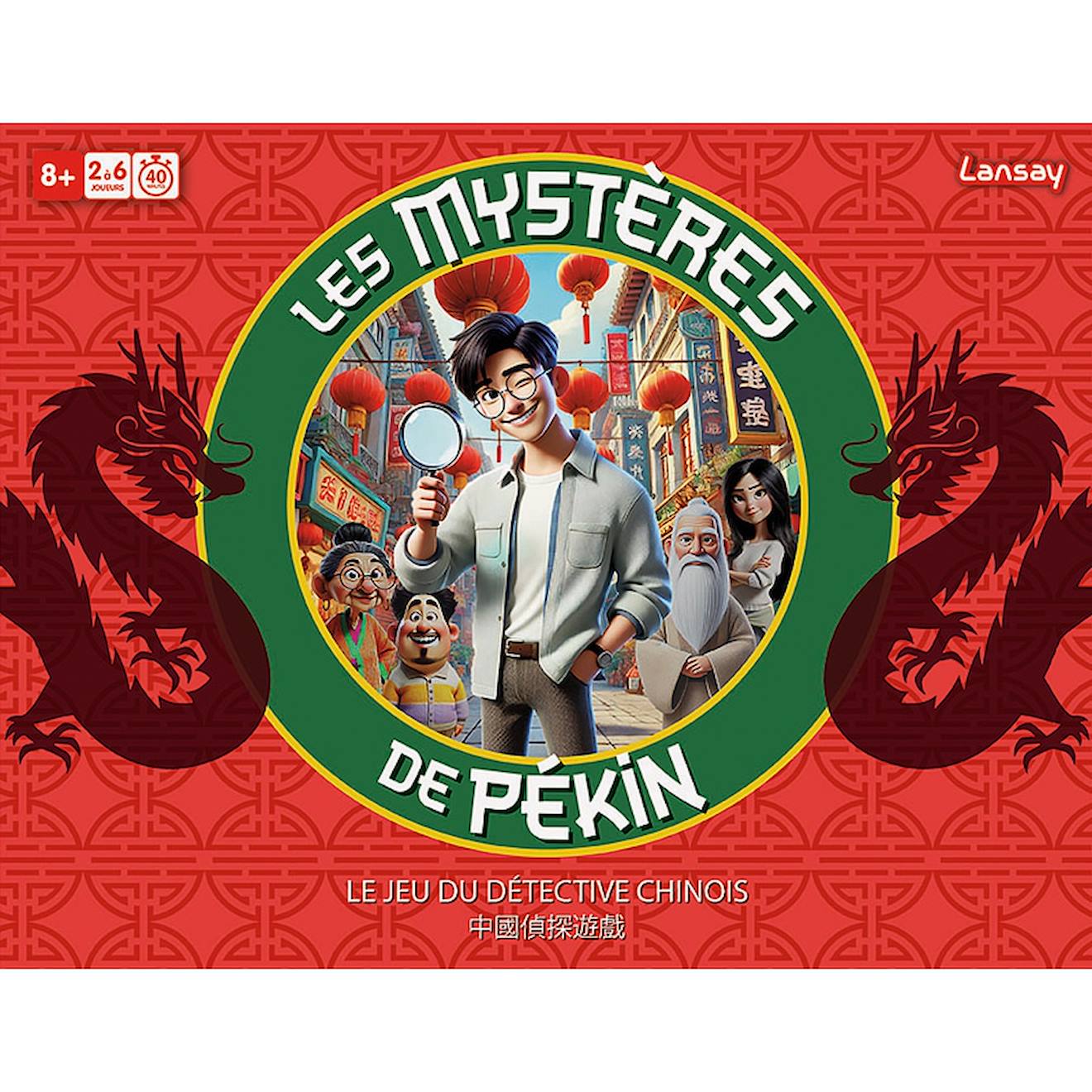 Jeu De Société Enfant Les Mystères De Pékin Enquête Multicolore