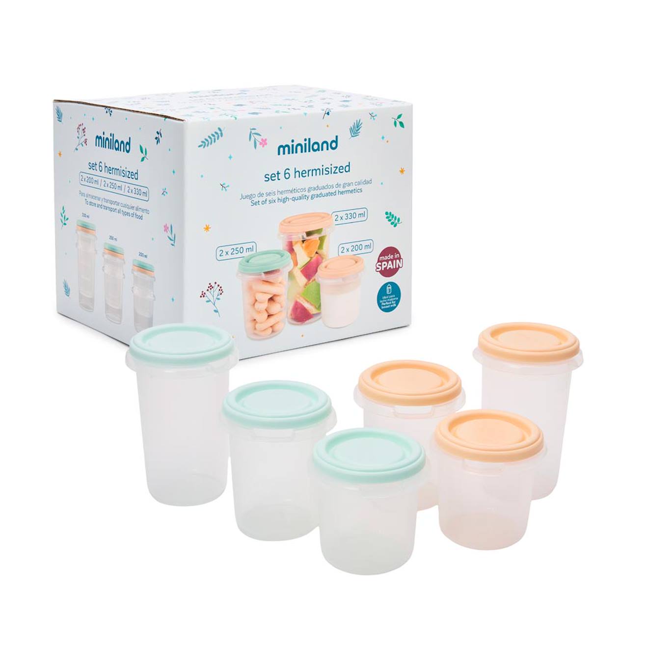 Ensemble De 6 Vases Hermaphrodites Vert