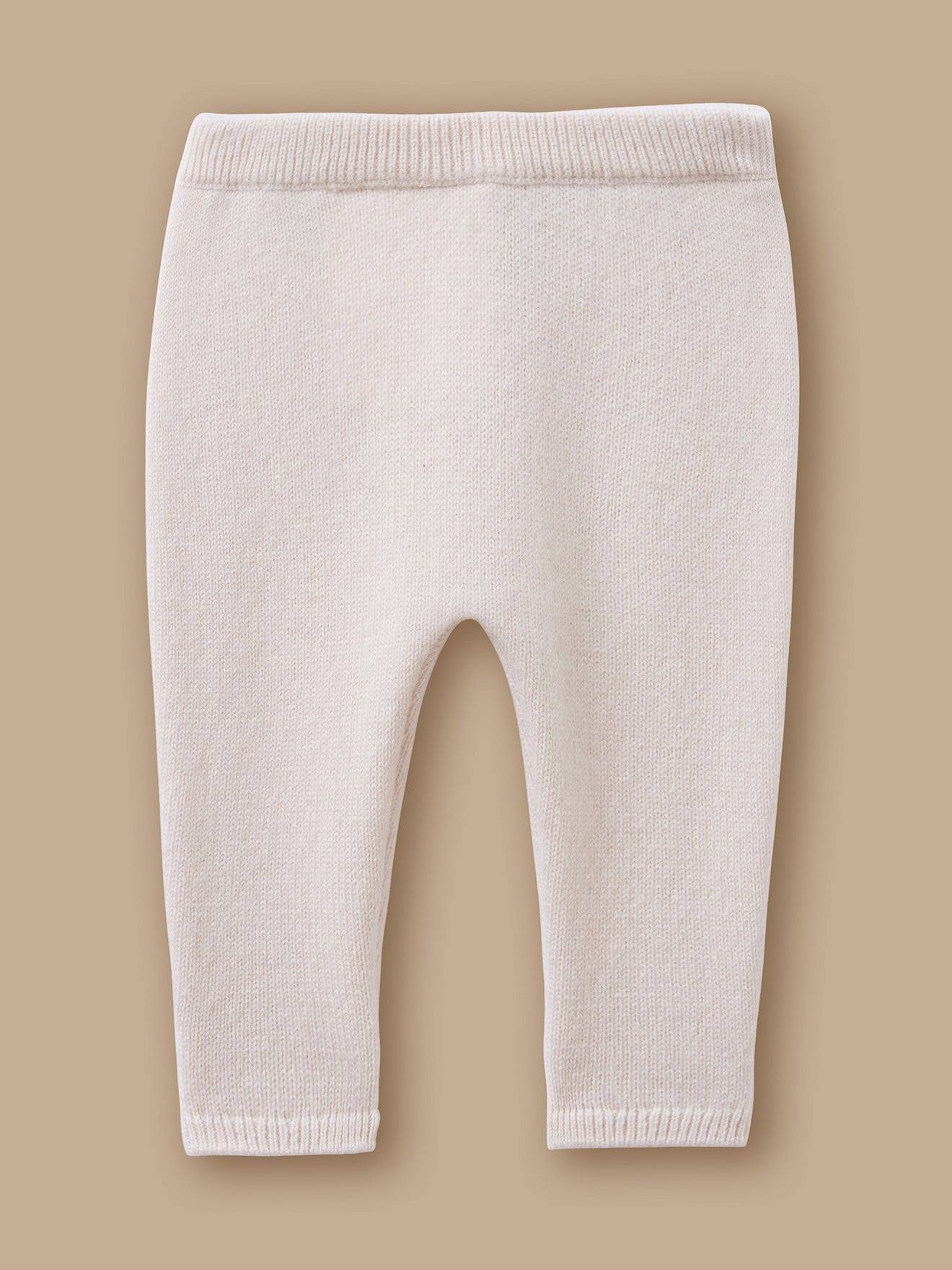 Legging Bébé En Cachemire Ecru