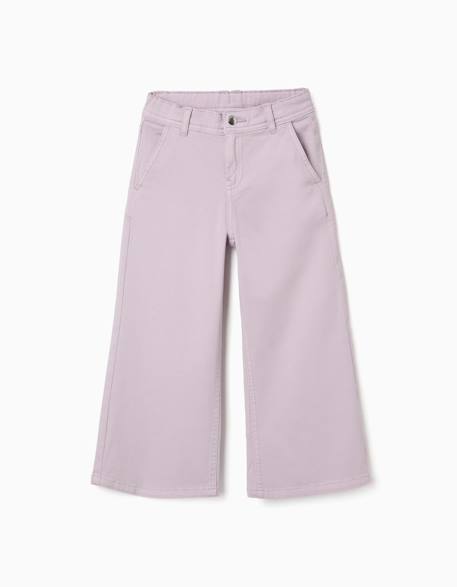 Fille-Pantalon à jambe large en sergé avec quatre poches