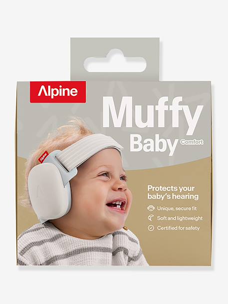 Alpine - Casque anti-bruit New Baby Muffy - Sand - Gris
