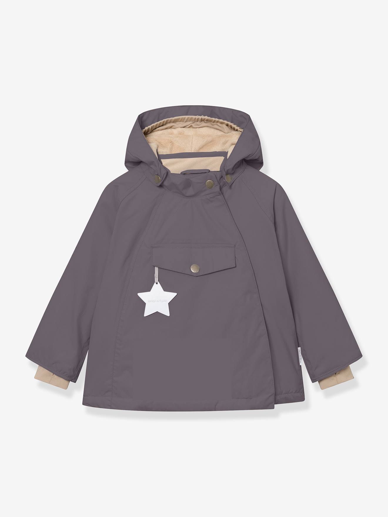 Veste d'hiver avec doublure polaire MATWANG enfants MINI A TURE gris