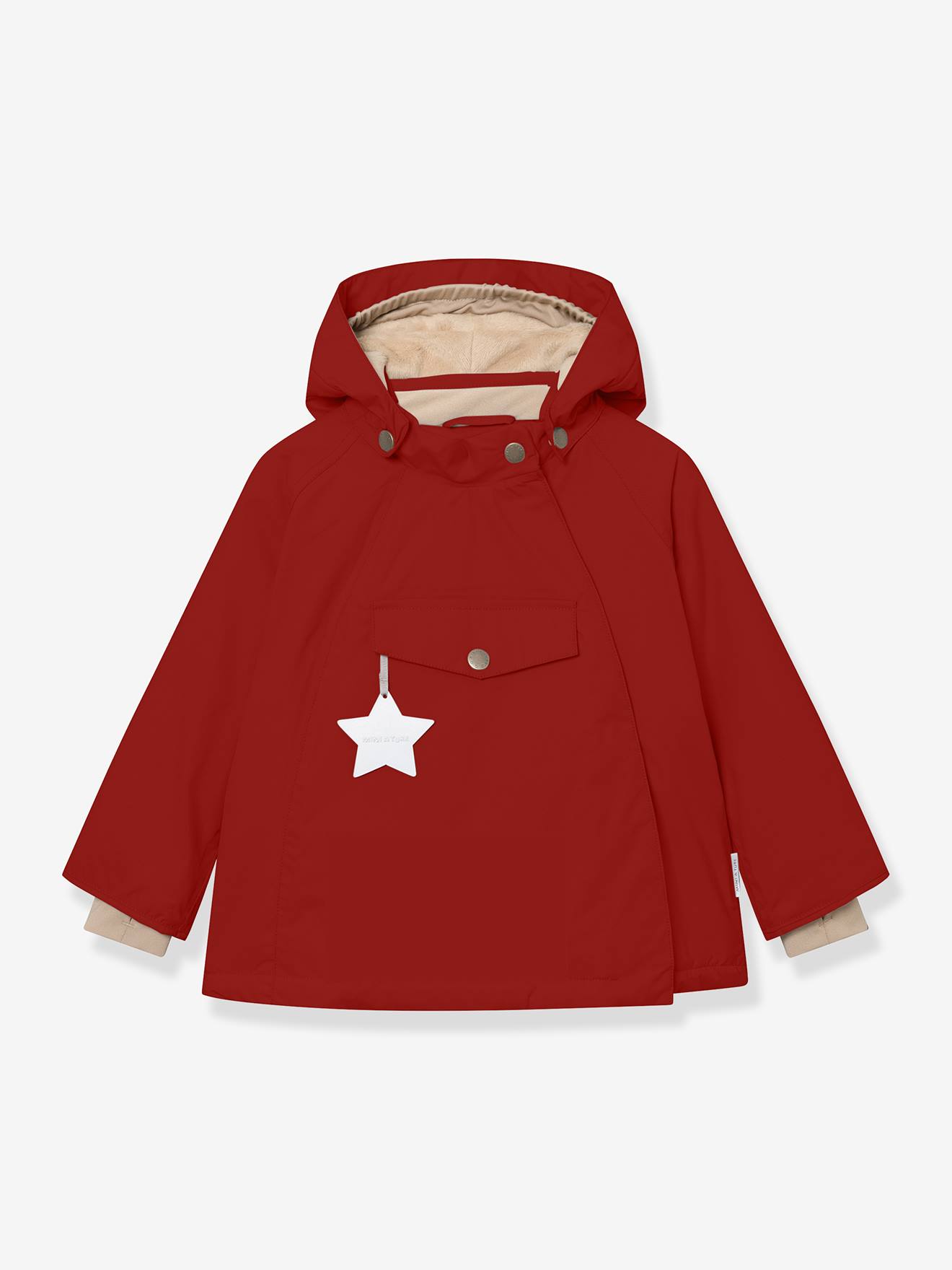 Veste d'hiver avec doublure polaire MATWANG enfants MINI A TURE rouge