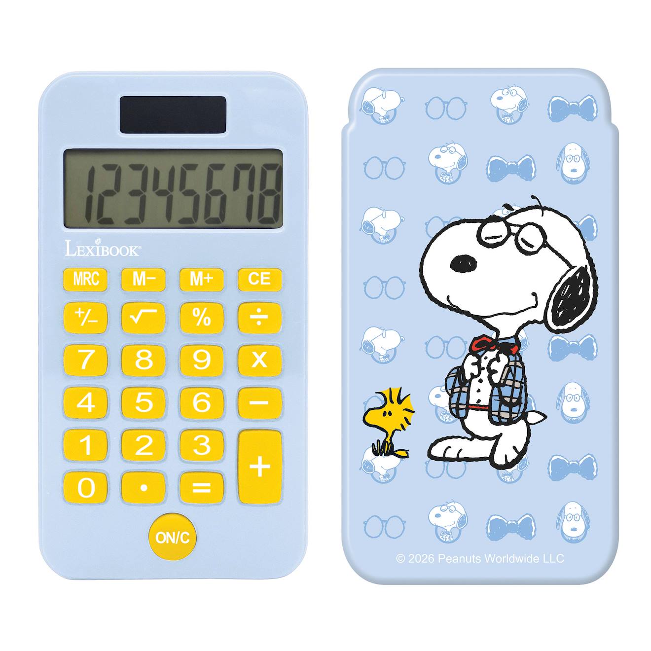Calculatrice De Poche Snoopy Bleu