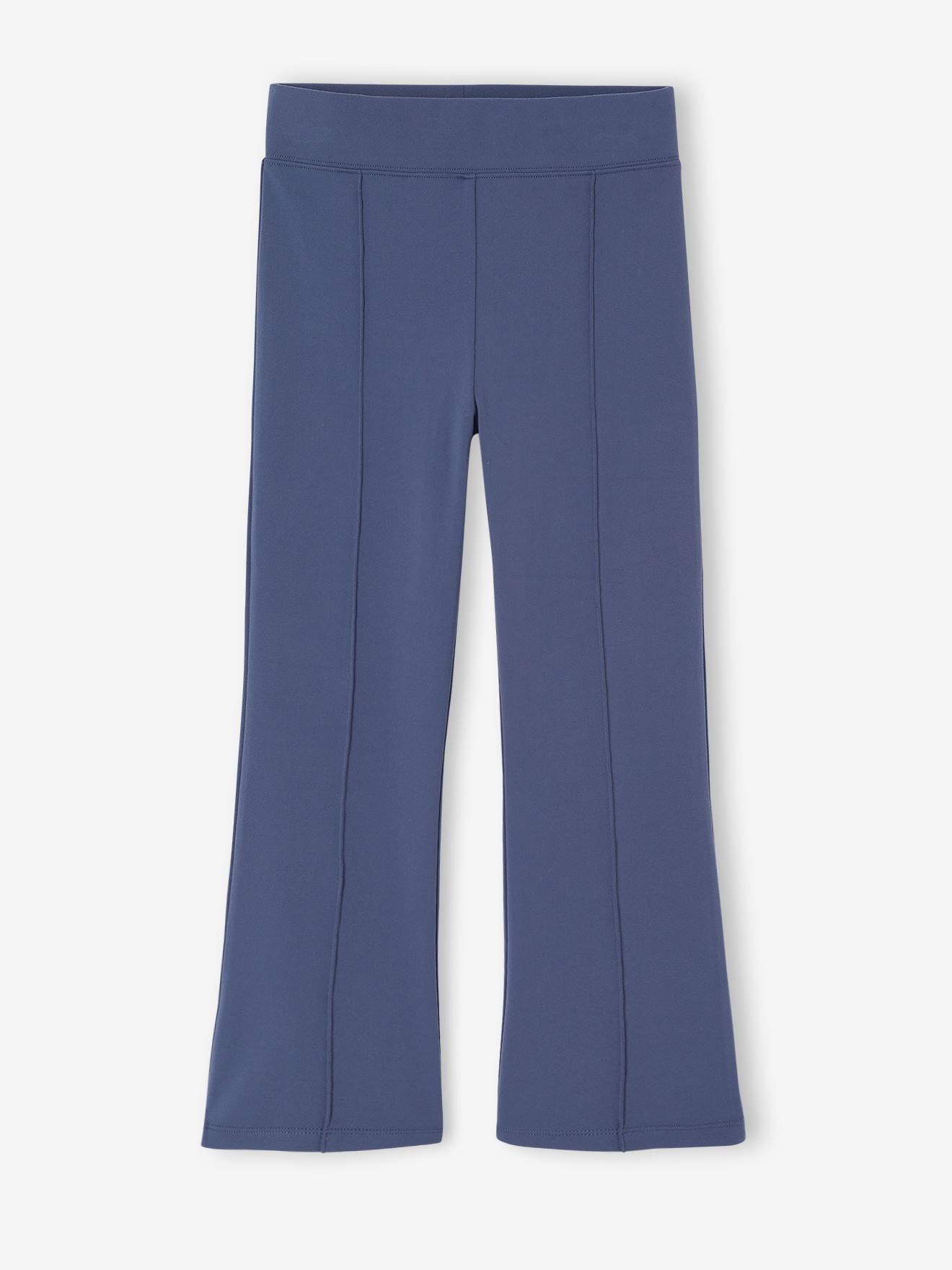 Legging sport large fille bleu moyen