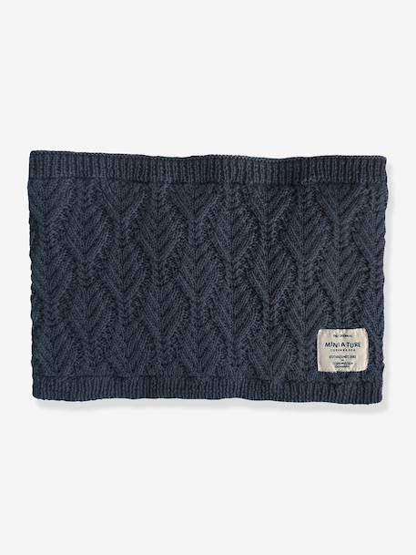Fille-Accessoires-Bonnet, écharpe, gants-Cache-cou en laine mérinos MATGOI enfants MINI A TURE doublé