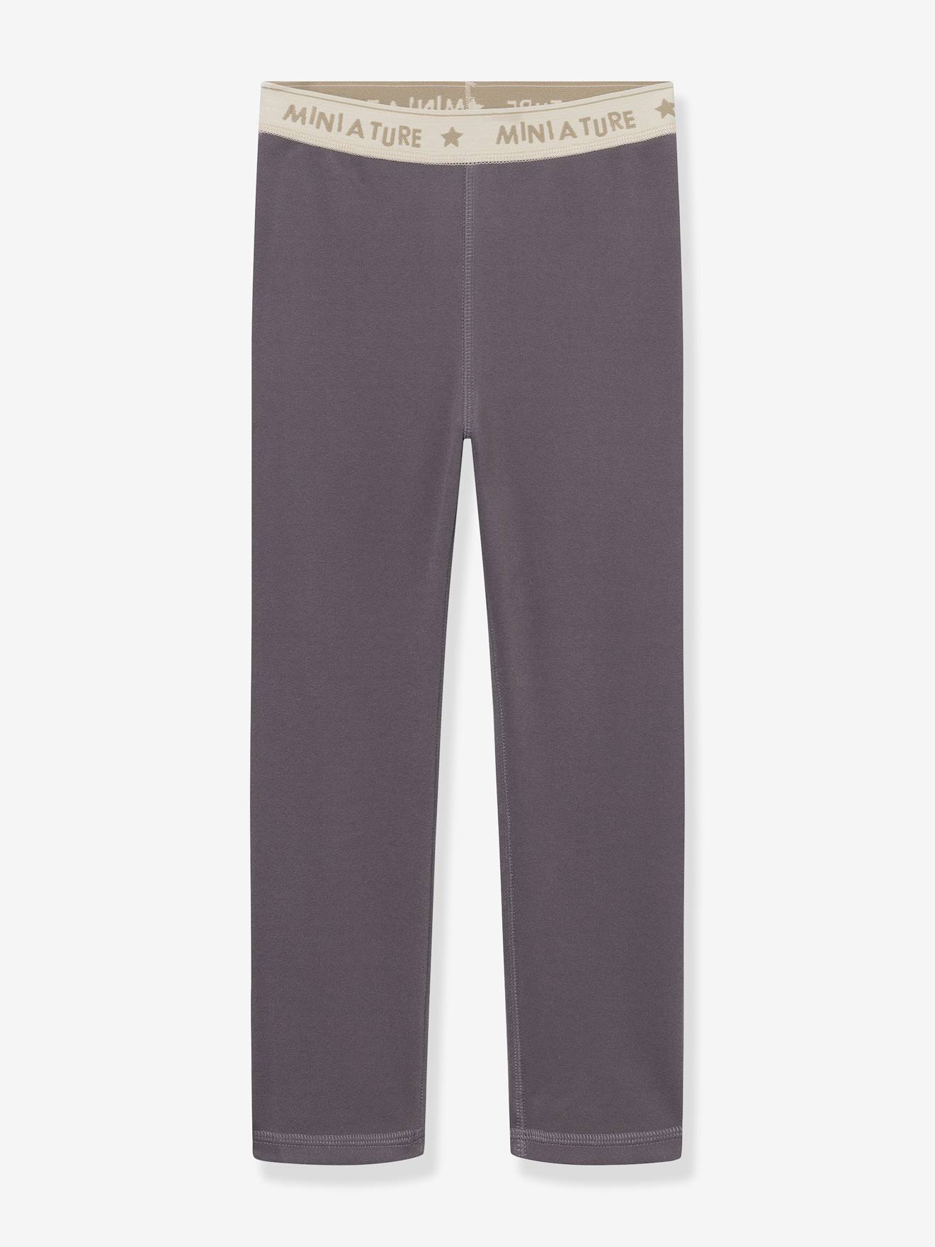 Leggings en polaire MATLEEMA enfants MINI A TURE prune