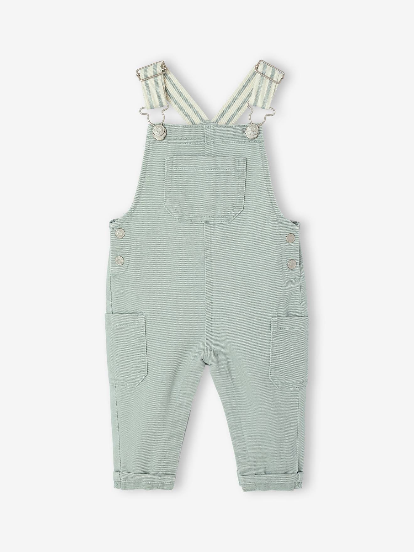 Salopette bébé garçon vert sauge