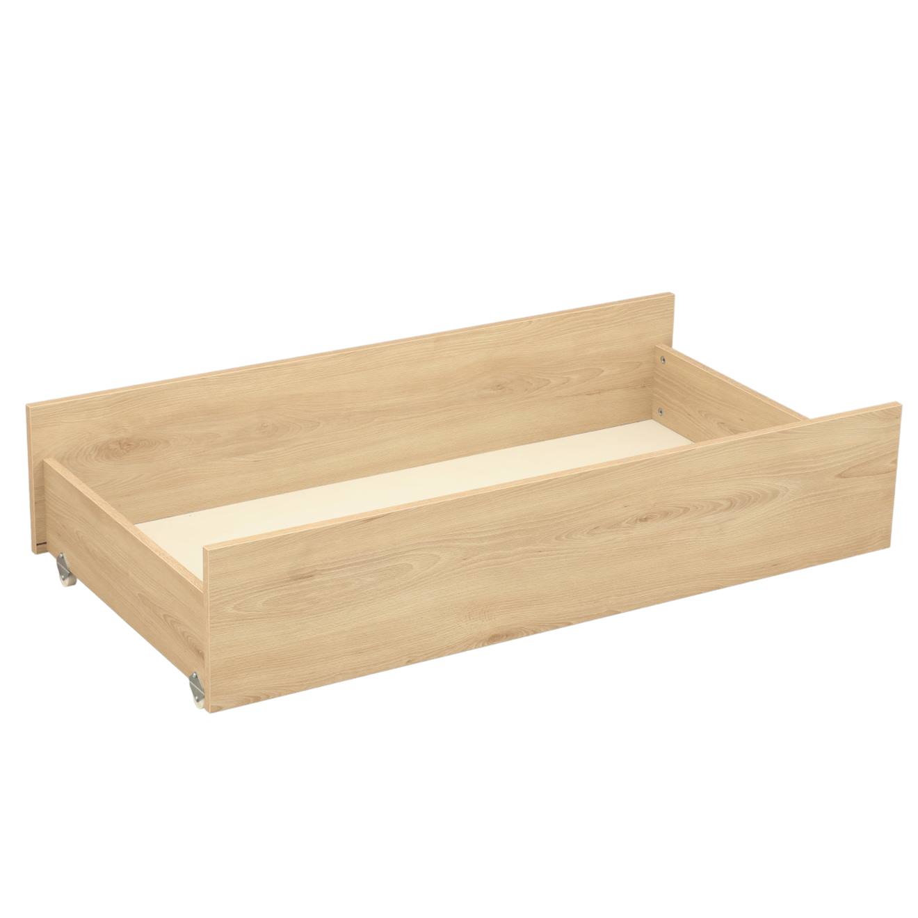 Tiroir Pour Lit Bébé Combiné Évolutif Décor Bois Hêtre - Adele Marron