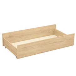 Chambre et rangement-Tiroir pour lit bébé combiné évolutif décor bois hêtre - adele