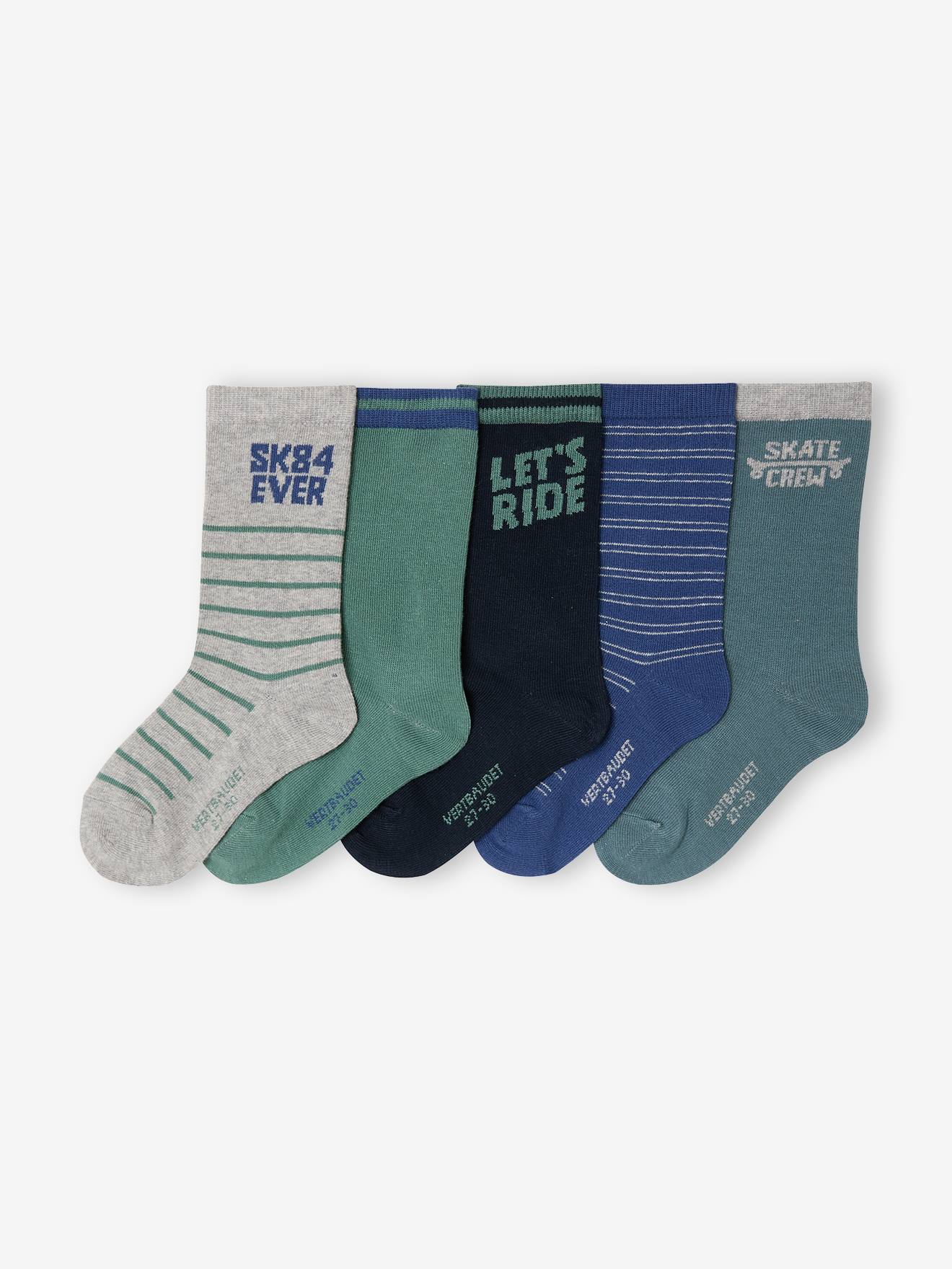 Lot de 5 chaussettes garon gris chin 10$