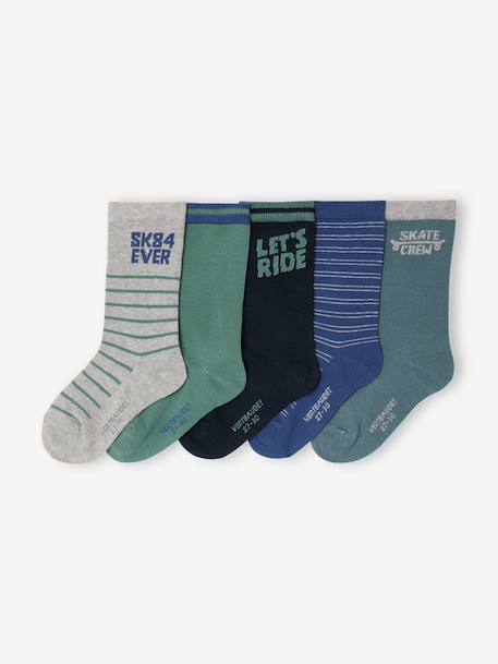 Lot de 5 chaussettes garçon  - vertbaudet enfant