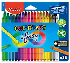 Jouet-Papeterie-Crayons de couleur color peps infinity