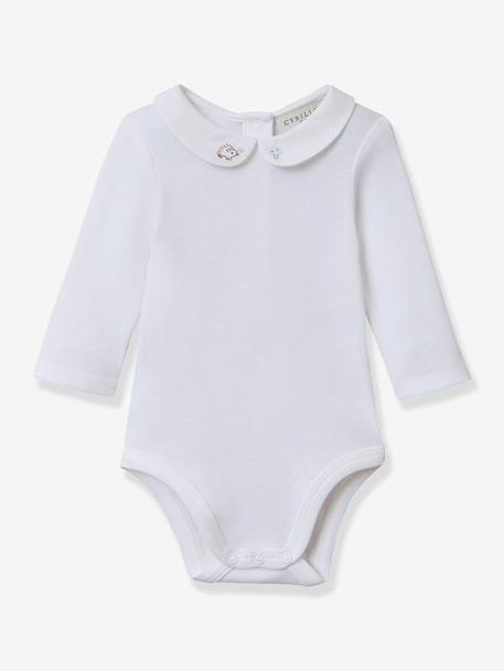 Bébé-Body manches longues col brodé