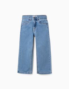 -Pantalon en jean à coupe droite avec 5 poches