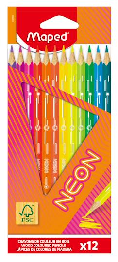 Crayons de couleur neon  - vertbaudet enfant