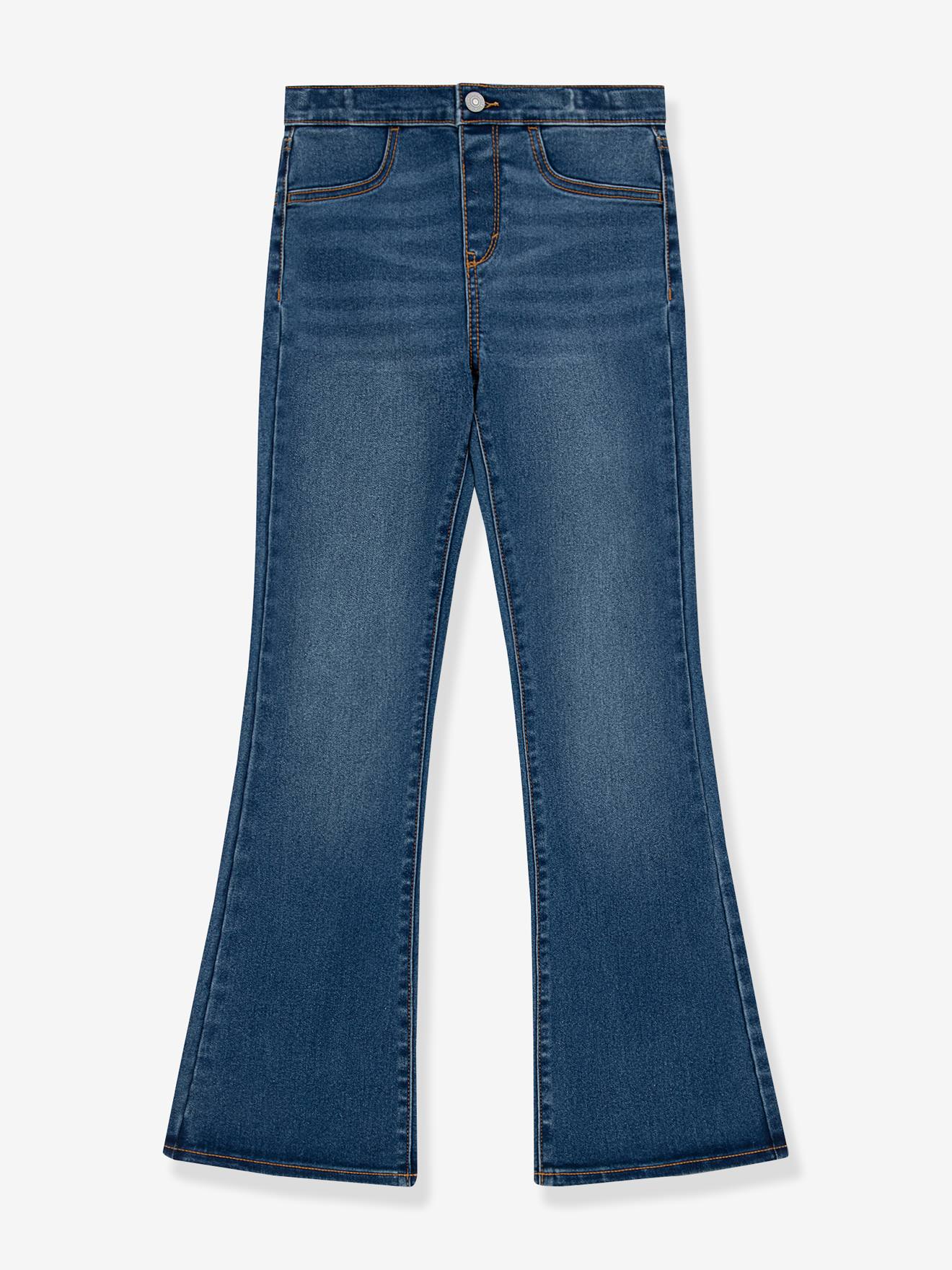 Jean flare pull-on bleu jean