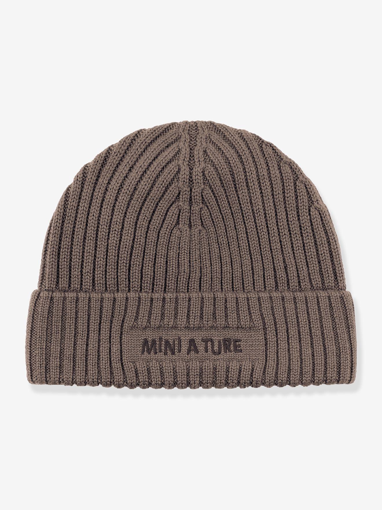 Bonnet en laine mérinos enfants MATBOJE MINI A TURE gris