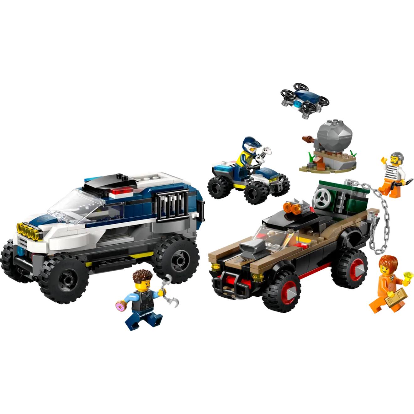 City La Course-poursuite De La Voiture De Police Tout-terrain 60449 Multicolore