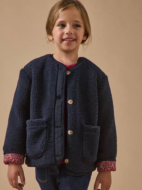 Fille-Veste en sherpa