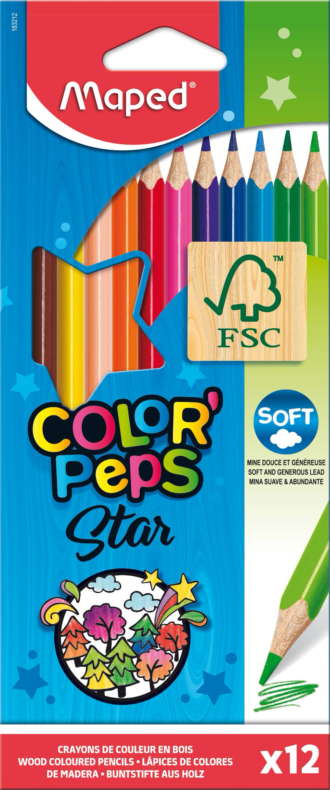 Crayons De Couleur Color Peps Classic Multicolore