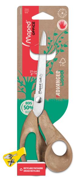-Ciseaux 21 cm advanced green spécial gaucher