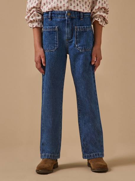 Fille-Pantalon droit fille en denim