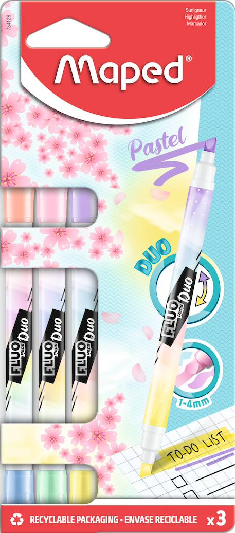 Surligneurs fluo duo  - vertbaudet enfant
