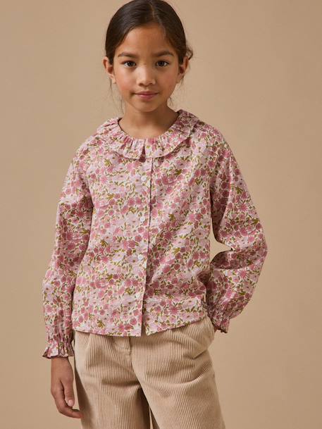 Fille-Chemise en tissu liberty fille