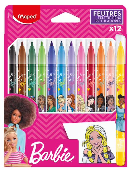 Feutres de coloriage barbie  - vertbaudet enfant