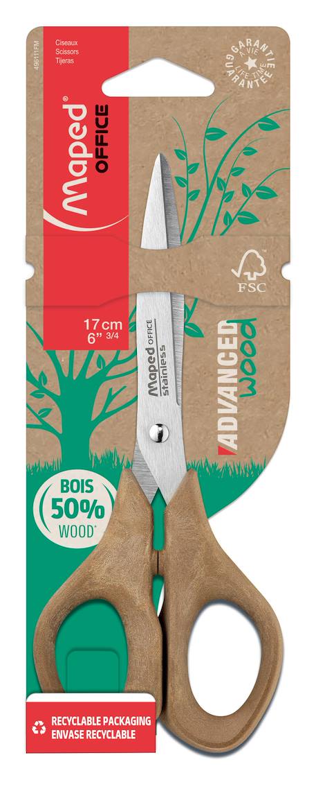 Ciseaux advanced wood symétriques préhension  - vertbaudet enfant