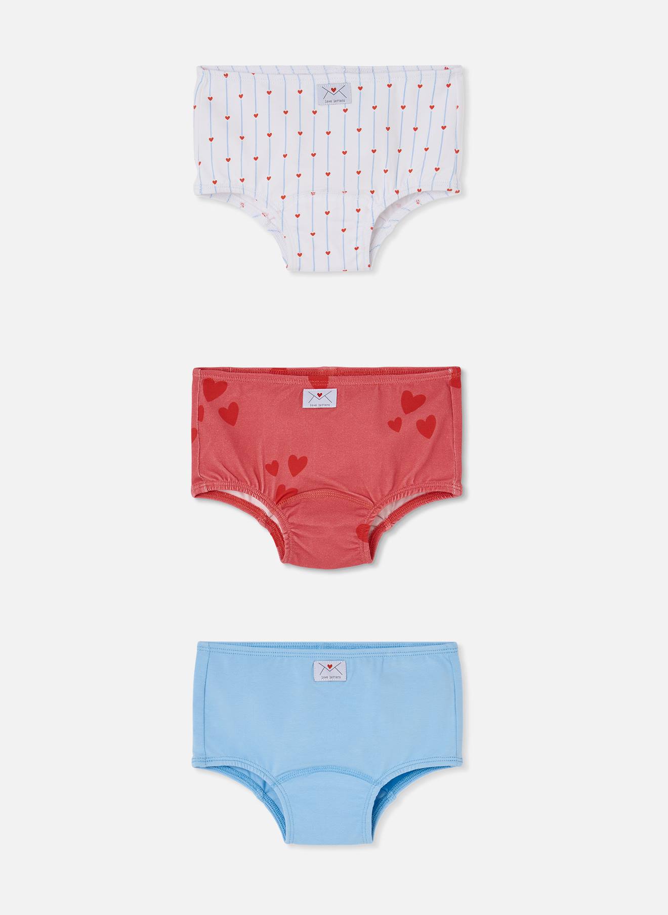 Lot 3 Culottes Imprim Fille Bleu 20$