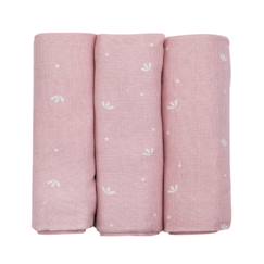 -Lot de 3 langes pour bébé