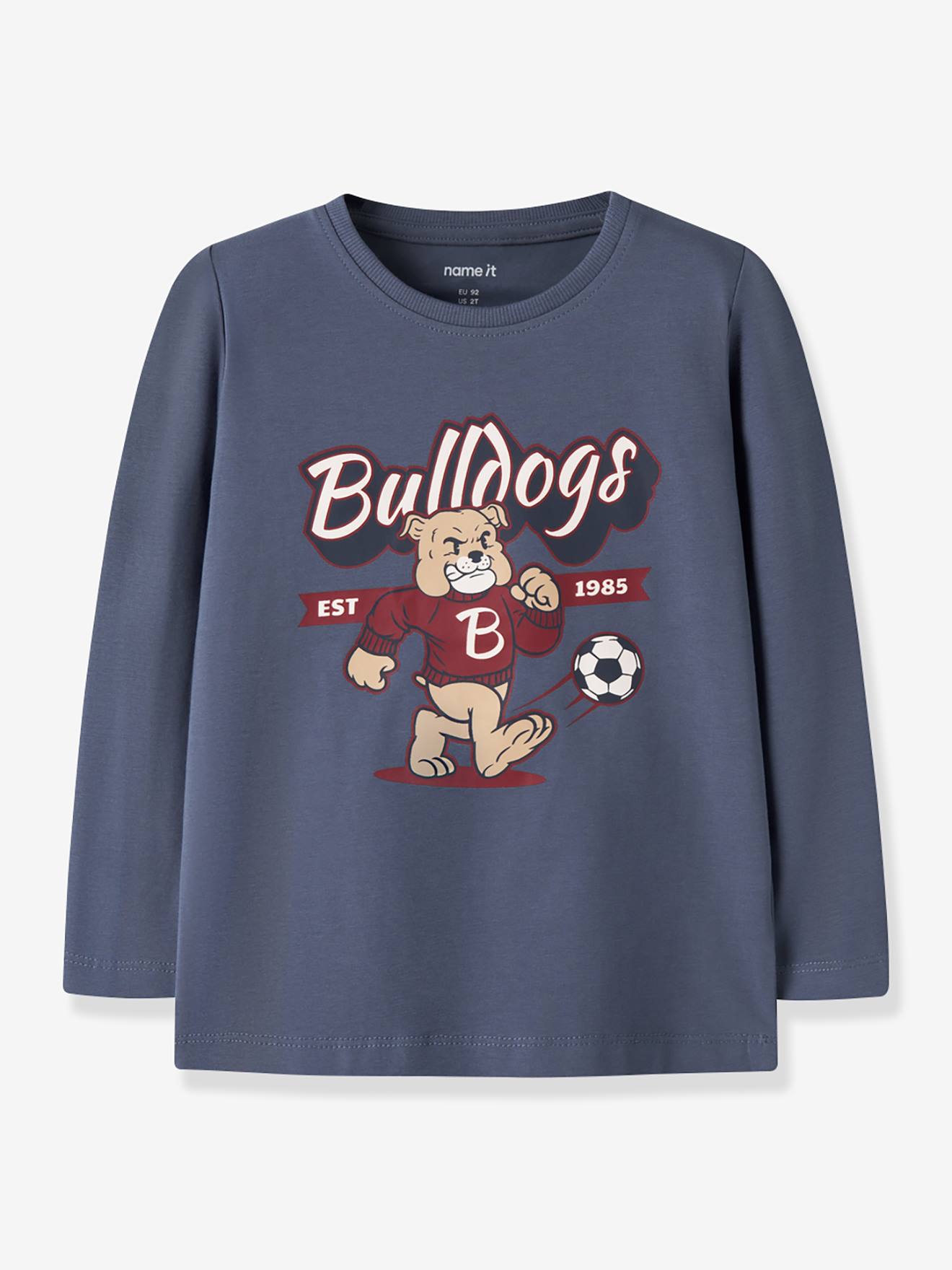 T-shirt manches longues garçon name it bleu grisé T-shirt manches longues garçon name it bleu grisé