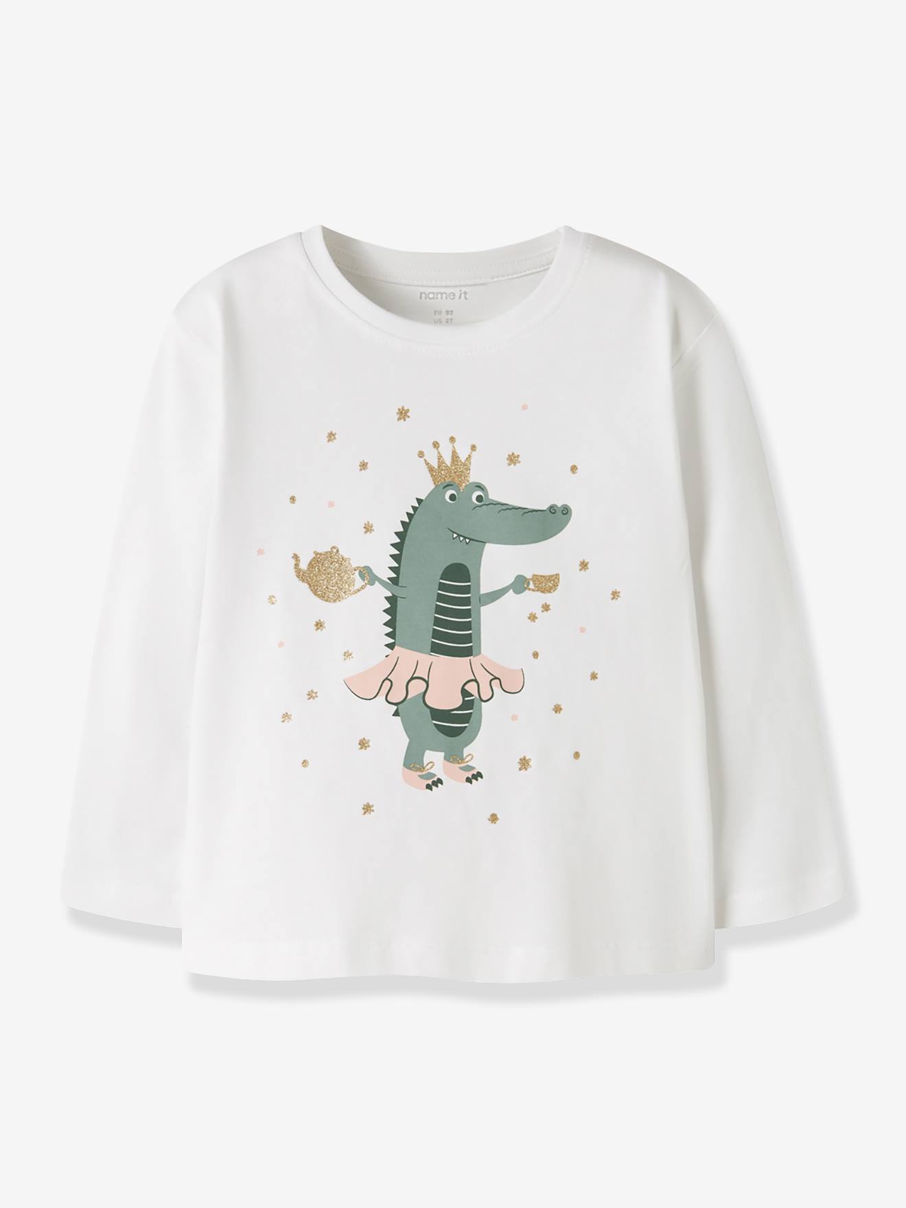 T-shirt à manches longues fille name it blanc T-shirt à manches longues fille name it blanc