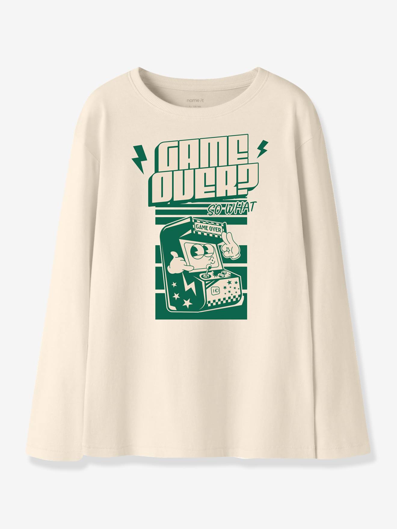 T-shirt à manches longues pour garçon name it écru