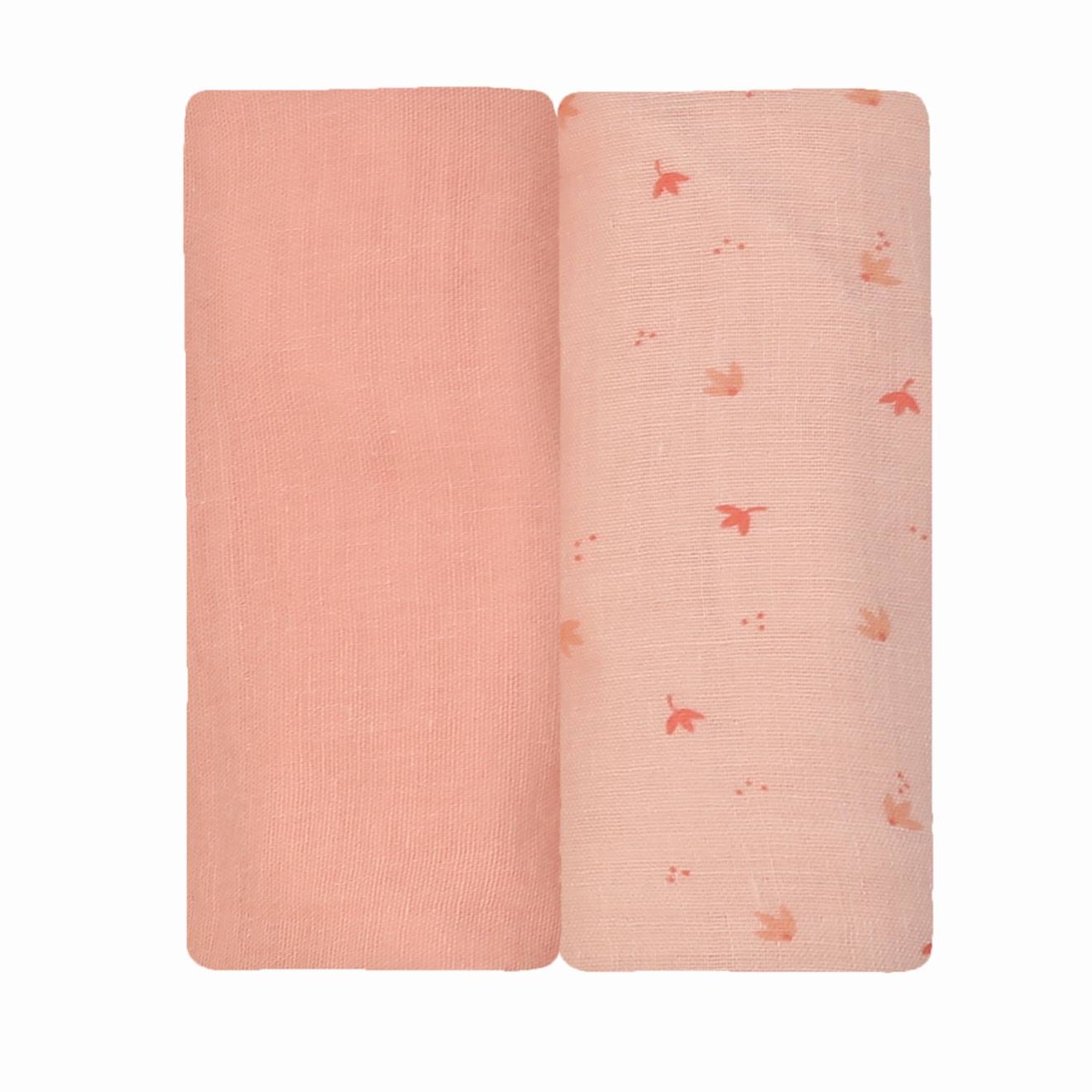 Lot De 2 Langes Rosa