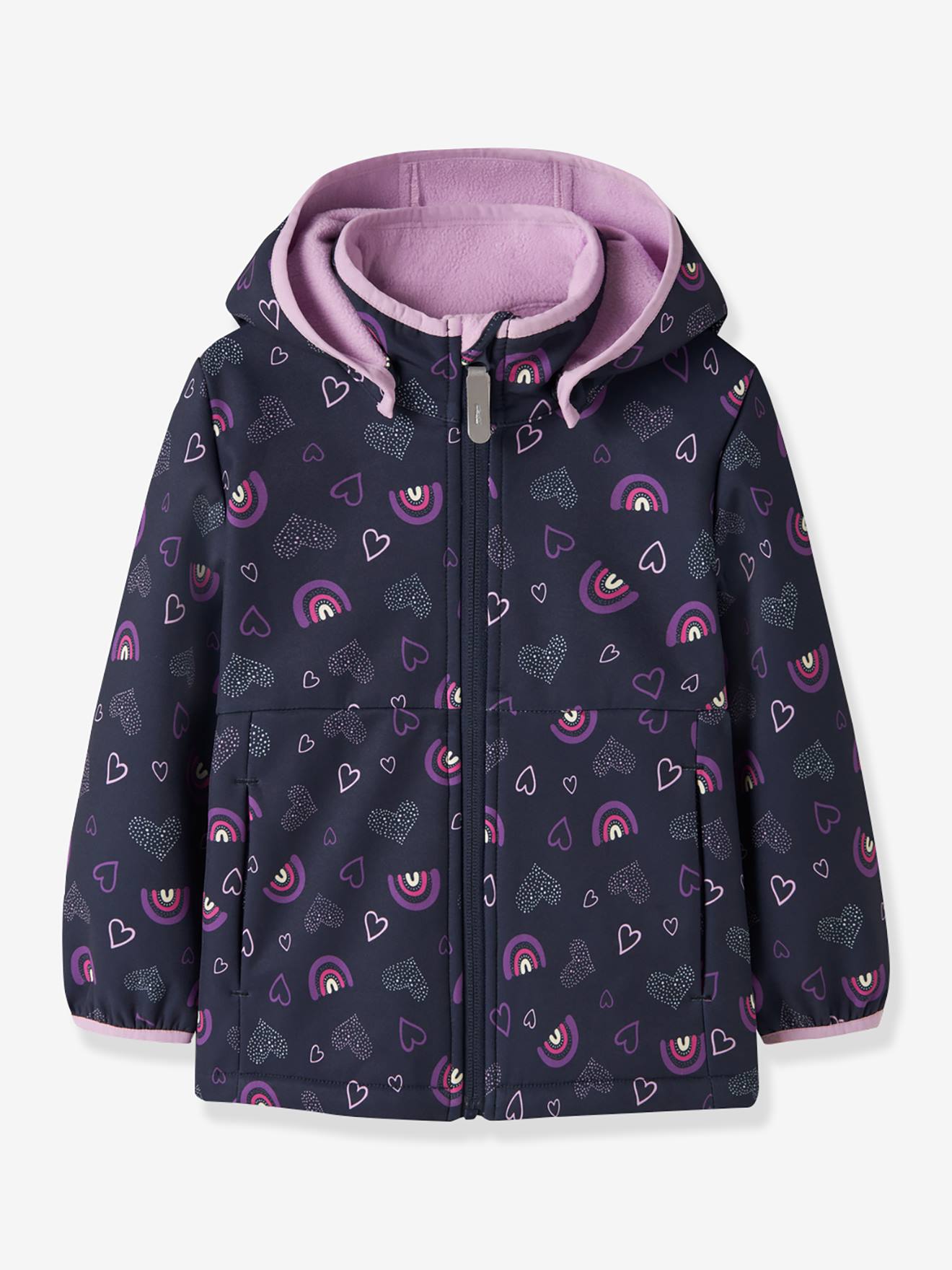 Veste softshell fille name it marine