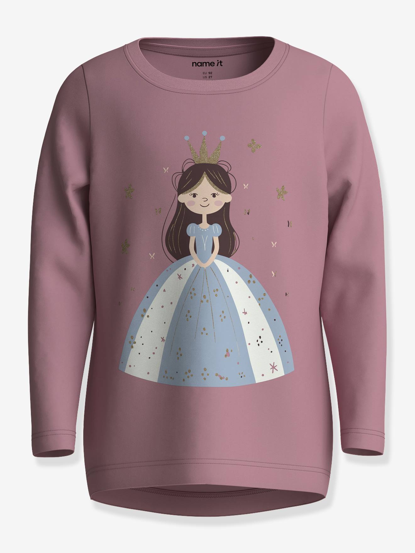 T-shirt manches longues fille name it mauve T-shirt manches longues fille name it mauve
